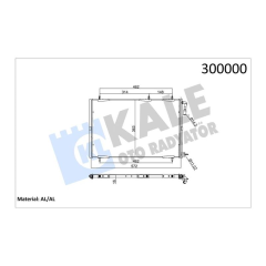 KLİMA RADYATÖRÜ KONDANSER PEUGEOT P206 98 09 1.1-1.4-1.6-2.0-1.4HDI-1.6HDI MT KURUTUCUSUZ 552x363x16