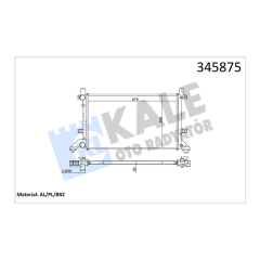 RADYATÖR LT28-35-LT28-46 2.5TDI-2.8TDI AC KLİMASIZ MEK 679x399x26 AL/PL/BRZ