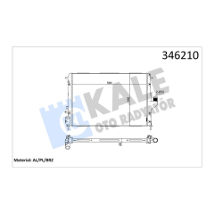 RADYATÖR DACIA DUSTER 10 LOGAN 05 1.5 DCİ Mek.Şanz. / AC AL/PL/BRZ