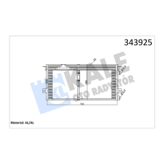 KLİMA KONDENSERİ CHRYSLER VOYAGER III AL-AL