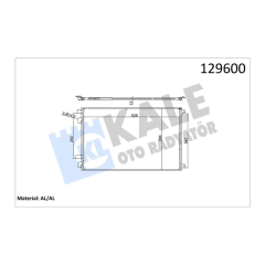 KLİMA RADYATÖRÜ KONDENSER RENAULT MEGANE II 03 SCENIC II 03 GRAND SCENIC II 03 1.5dCi 1.6 1.9dCi 2.0