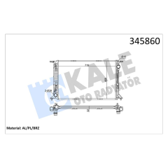 RADYATÖR A4 RS4 guattro 12-15 -A5 S5-RS5 guattro 07 720x470x32 AC /- OTOM AL/PL/BRZ