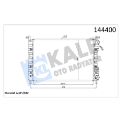 RADYATÖR AL/PL/BRZ PALİO 1.6 16V MUSURLU