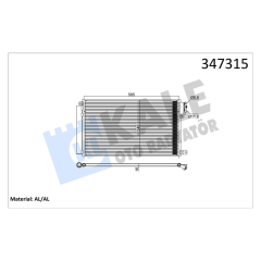 KONDANSER FIAT DOBLO 1.4 10 OPEL COMBO 12 ALFA ROMEO MITO 1.4 11