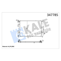 RADYATÖR AL/PL/BRZ I30 1.4I-1.6I-1.6GDI 12 ELANTRA 10 KIA CEED-PRO CEED-CERATO-SOUL MT