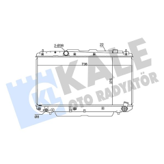RADYATÖR AL/PL/BRZ RAV 4 II 2.0 D4D01