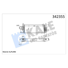 TURBO RADYATÖRÜ INTERCOOLER NISSAN NAVARA-PATHFINDER AL-PL-BRZ