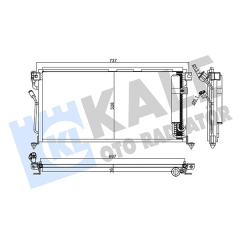 KONDENSER MITSUBISHI LANCER VI-LANCER VII 2003 2007 AL/AL