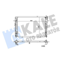 RADYATÖR HYUNDAI TUCSON-KIA SPORTAGE 04 2.0 CRDİ 640x462x18 OTOMATİK