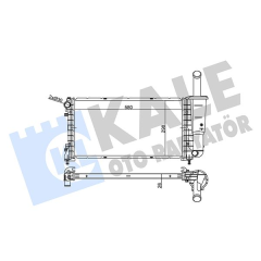 RADYATÖR FIAT PUNTO 1.4 03 12 MT 26MM AL/BRZ 580X298X26