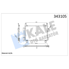 KLİMA KONDENSERİ TOYOTA YARIS AL-AL