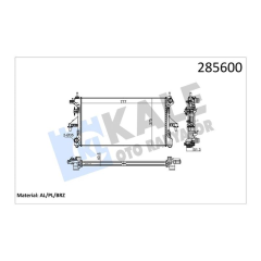 RADYATÖR DUCATO 2.3JTD-3.0JTD-BOXER-JUMPER 3.0 HDİ 06 KLİMALI MEK 1 SIRA ALB SİSTEM