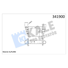TURBO RADYATÖRÜ INTERCOOLER PASSAT-A4-A6 1.8T 1.9TDI 0005 240.8X166.2X67 AL-PL-BRZ