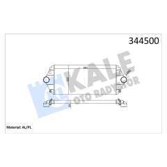 TURBO RADYATÖRÜ INTERCOOLER SCUDO-EXPERT-EVASION-JUMPY-806 1.9TD-2.0HDI AL/PL/BRZ 683x322x34