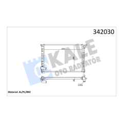 347270 RADYATÖR MİNİ R50 R53 COOPER ONE 01-06 R52 CABRIO 04
