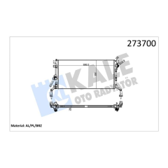 RADYATÖR BRAZİNG LATITUDE 1.5 DCİ-LGN III 1.5 DCİ 07 MEK. 689x328x26