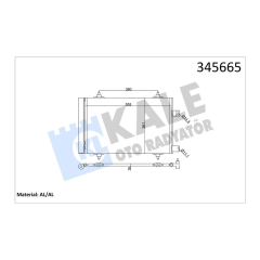 KLİMA RADYATÖRÜ KONDANSÖR P407 04 11 P508 10 18 C5 04 17 1.6-1.8-2.0 VTI-HDI OTO.-MEK. AL/AL