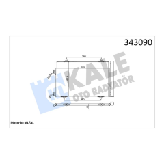 KLİMA KONDENSERİ RADYATÖRÜ PEUGEOT P508 10 CITROEN C5 10 1.6 HDI DV6 THP-VTI EP6 AL-AL