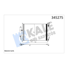 KLİMA KONDENSERİ NISSAN X-TRAİL DİZEL-BENZİN 07 642X388X16 OTO.-MEK. AL/AL