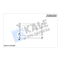 RADYATÖR MASTER II-MOVANO 01 2.5DCI G9U AC KLİMASIZ MEK 730x414.5x34 1 SIRA ALB SİSTEM