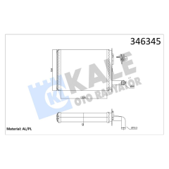 KALORİFER RADYATÖRÜ BRAZİNG PALIO MUSLUKLU 233x195x32