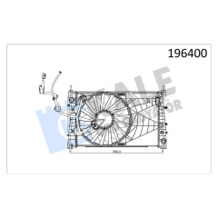 RADYATÖR FAN DAVLUMBAZ MODÜL LINEA 1.6 JTD KLİMALI 1 SIRA ALB SİSTEM