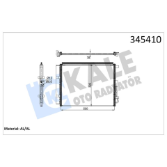 KLİMA KONDENSERİ HYUNDAI İ30 1.6T-GDİ 15 KIA CEED 1.0 T-GDİ 15 521x383 MEK AL/AL