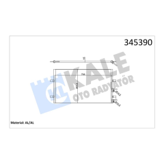 KLIMA RADYATORU TRANSIT V347 V348 2.2TDCI 100PS 120PS 130PS 2.4TDCI 100PS 115PS 140PS 07
