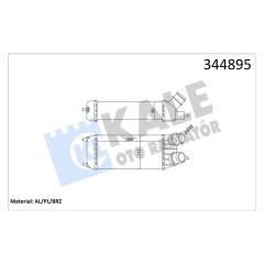 TURBO RADYATÖRÜ INTERCOOLER JUMPY-EXPERT-SCUDO 1.6 HDİ-DMTJ 07 MEK AC /- 300x157x80