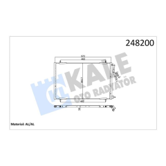 KONDENSER AL/BRZ 206 98 1.1-1.4-1.6-2.0-1.4HDI-1.6HDI
