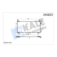 KLİMA KONDENSERİ TOYOTA YARİS 1.8 VVTİ 07 480x310x16 AL/AL