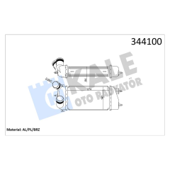 TURBO RADYATÖRÜ INTERCOOLER C3 02 1.4HDI 16V AL/PL/BRZ 275x147x64