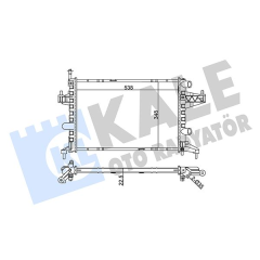 RADYATÖR CORSA C-COMBO-TIGRA 1.0-1.2-1.2 16V-1.4-1.4 16V AC KLİMASIZ MEK 538x348x23 1300236-9201955-25555161-24445162