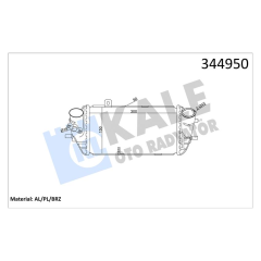 TURBO RADYATÖRÜ INTERCOOLER ACCENT BLUE 1.6CRDİ 11 İ20 1.1CRDİ 12 İ30 1.4-1.6CRDİ 12 AL/PL/BRZ