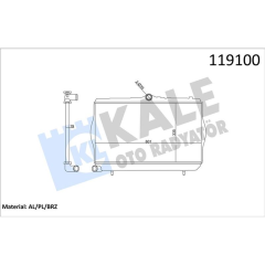 RADYATÖR AL-PL-BRZ ACCENT 1.3 İNJ. 347780 OLDU
