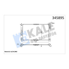 RADYATÖR DAEWOO LANOS 1.4-1.5-1.6 97 635x382x16 AC MEK AL/PL/BRZ