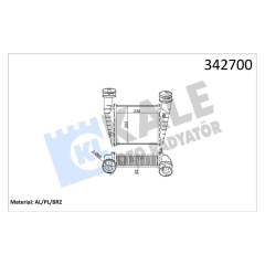 TURBO RADYATÖRÜ INTERCOOLER PASSAT-SUPERB AL/PL/BRZ 230x203x62