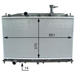RADYATÖR ACCENT ERA 06 1.4-1.6 MEK AC 648x375x16 1 SIRA ALB PL SİSTEM