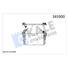 x TURBO RADYATÖRÜ INTERCOOLER ASTRA H AL/PL/BRZ 523x328.6x27