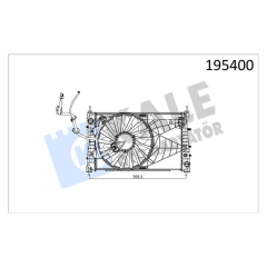 RADYATÖR FAN DAVLUMBAZ KONDENSER TURBO RAD. MODÜL LINEA 1.3 JTD KLİMALI 1 SIRA ALB SİSTEM