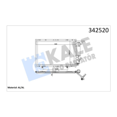 KLIMA RADYATORU FIESTA VI 1.25 16V 1.4TDCI 1.4 16V 1.6 16V 08 B MAX 1.5TDCI 1.6TCI 12