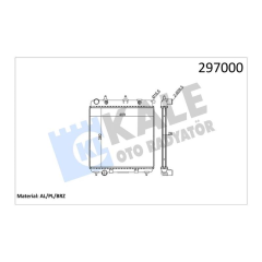 RADYATÖR C2-C3-207-1007 1.4-1.4 16V-1.6 16V-1.4HDI KLİMASIZ MEK 398x380x23