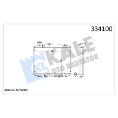 RADYATÖR AL-PL-BRZ H100 2.4-2.5 TD KAMYONET 93-00 342295 OLDU