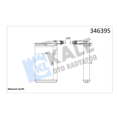 346395 KALORİFER RADYATÖRÜ KNG-KNG EXPRESS 1.4-1.6 16V-1.5 DCI-1.9DTI-1.9DCI 234x158