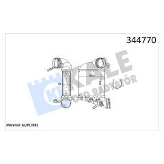 TURBO RADYATÖRÜ INTERCOOLER BORA-GOLF IV-A3-LEON-OCTAVIA 1.9 TDI AL/PL/BRZ