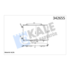 KLİMA KONDENSERİ P301-CITROEN C-ELYSEE 1.2 VTi-1.6 VTi-1.6 HDİ 11/12 587X367X16