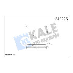 KLİMA KONDENSERİ FORD KA 1.3i-1.6i 96-08 381x445x16 AL/AL