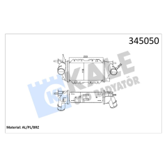 TURBO RADYATÖRÜ INTERCOOLER VECTRA 2.0-2.2 DTİ MEK AL/PL/BRZ