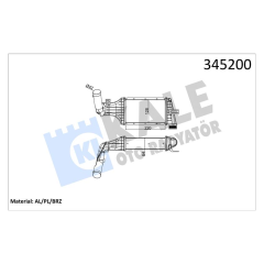 x TURBO RADYATÖRÜ INTERCOOLER ASTRA G-ZAFIRA A AL/PL/BRZ 220x127x64