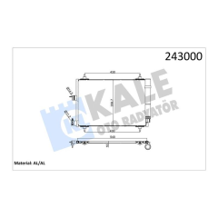 KLİMA KONDENSERİ PARTNER 02 BERLINGO 02 XSARA 00-05 1.9D-2.0HDI 364x16